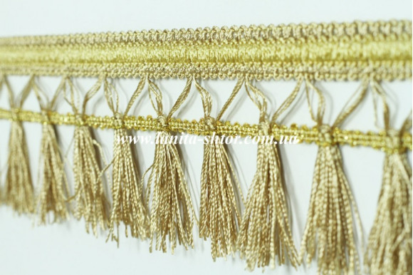 Бахрома для штор BL песочно-золотистая