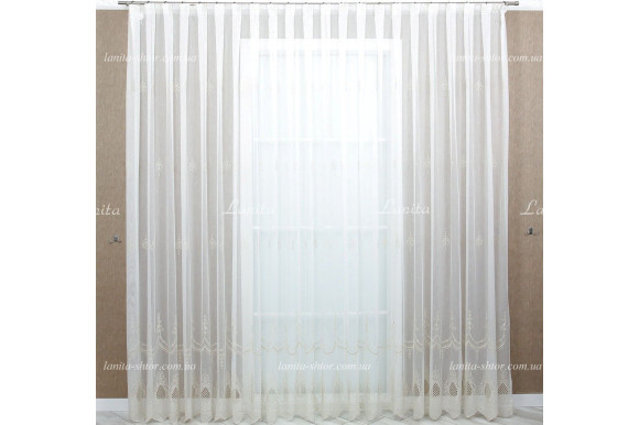 Тюль лен с люрексом Baruti TLV-1737