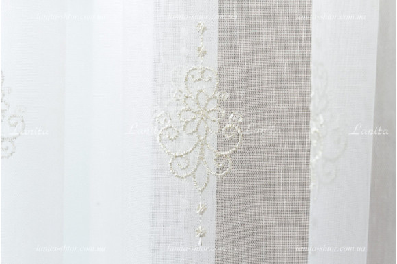 Тюль лен с люрексом Baruti TLV-1737