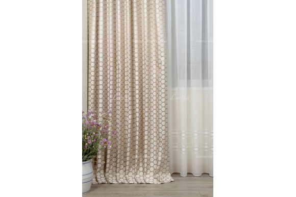 Готові штори жакард-сатин Matis GS-7975 2,60м/2*2,0м