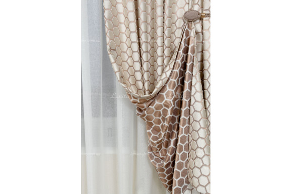 Готові штори жакард-сатин Matis GS-7975 2,60м/2*2,0м