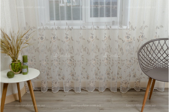 Готовий тюль фатин Balmy GT-8075 2,50м/3,90м