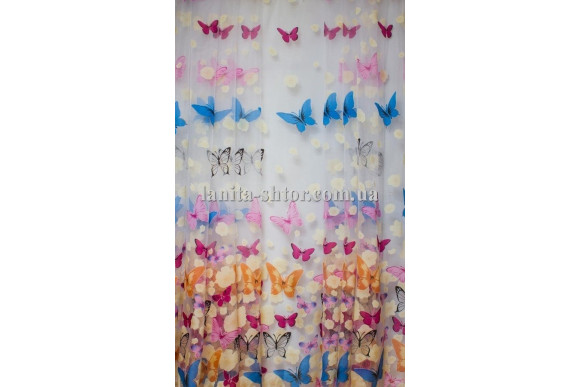Тюль метелики деворе К1504