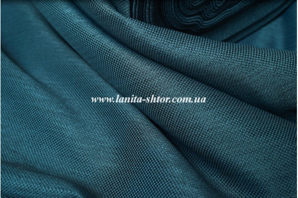 Штора Лен синяя Mussa BS3122