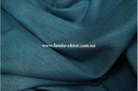 Штора Лен синяя Mussa BS3122