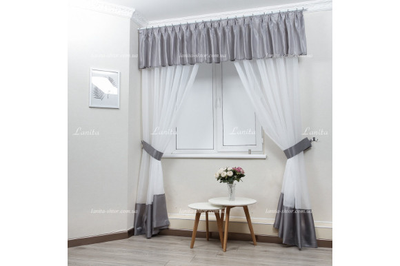 Юбка для штор сірий монорей 0,50м/2,0м