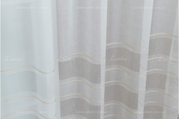 Тюль лен в полоску Areon TLP-7576
