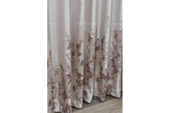 Готові штори сатин-жаккард Valmona GS-7776 2,45/2*2,0м