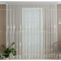 Готовий тюль фатин із стразами Agila GT-8176 2,50м/5,90м