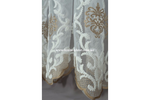 Тюль фатин корона 9604-09 Тюль фатин корона 9604-09