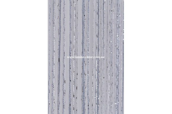 Шторы нити радуга дождик серо-белые