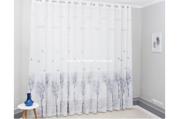 Готовий тюль креп-шифон Venza GP-6084 2,51м/5,0м