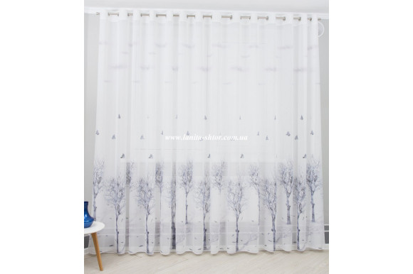 Готовий тюль креп-шифон Venza GP-6084 2,51м/5,0м