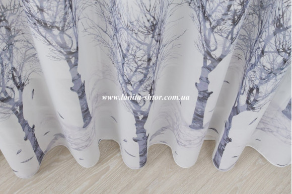 Готовий тюль креп-шифон Venza GP-6084 2,51м/5,0м