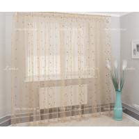 Тюль органза Mexx беж 2,51м/6,0м