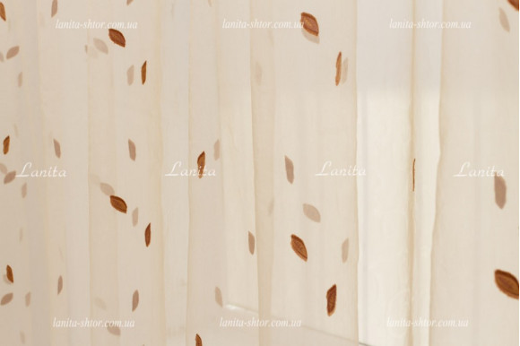 Тюль органза Mexx беж 2,51м/6,0м