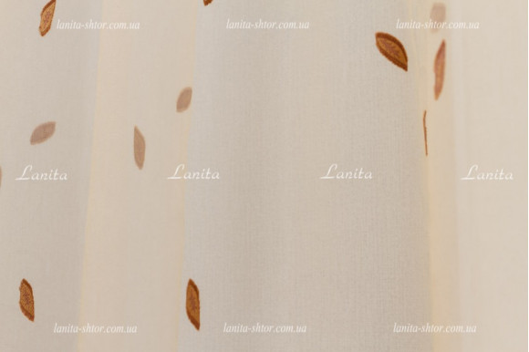 Тюль органза Mexx беж 2,51м/6,0м