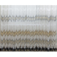 Готовий тюль жаккард Missoni жовто-зелений 2,5м/5,0м