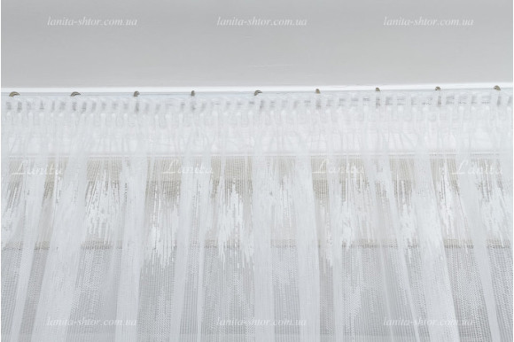 Готовий тюль жаккард Missoni жовто-зелений 2,5м/5,0м