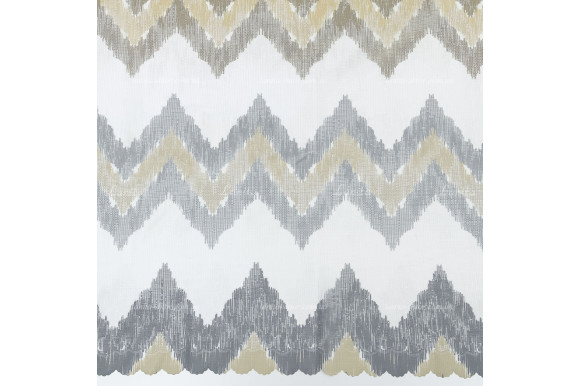 Готовий тюль жаккард Missoni жовто-зелений 2,5м/5,0м