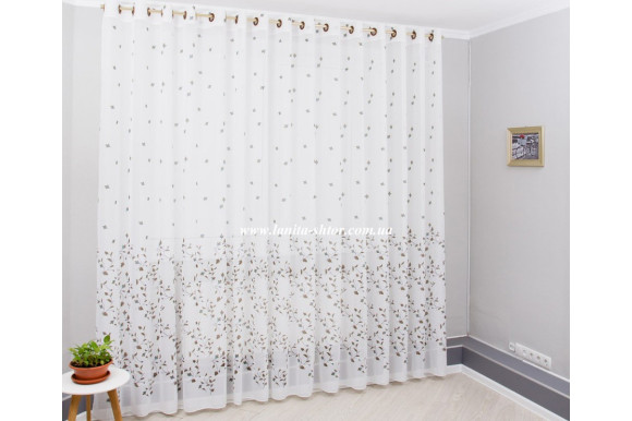 Готовий тюль креп-шифон Venza GP-6082 2,51м/5,0м