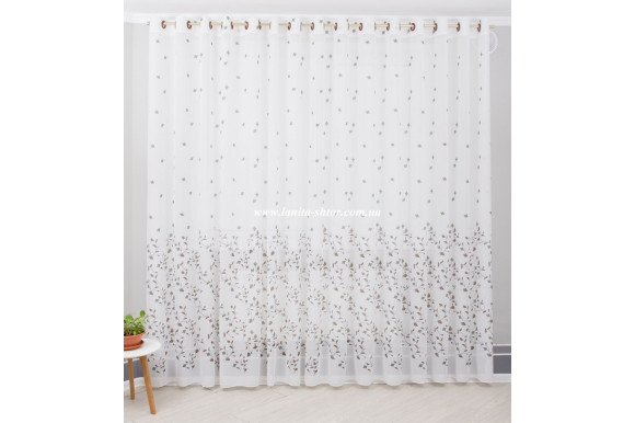 Готовий тюль креп-шифон Venza GP-6082 2,51м/5,0м