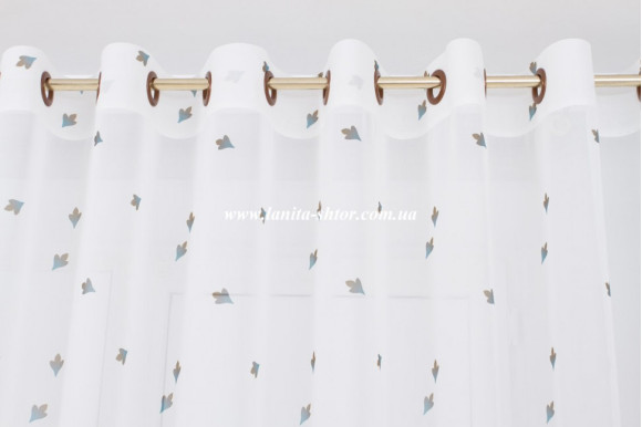 Готовий тюль креп-шифон Venza GP-6082 2,51м/5,0м