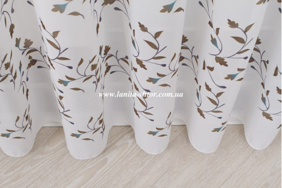 Готовий тюль креп-шифон Venza GP-6082 2,51м/5,0м