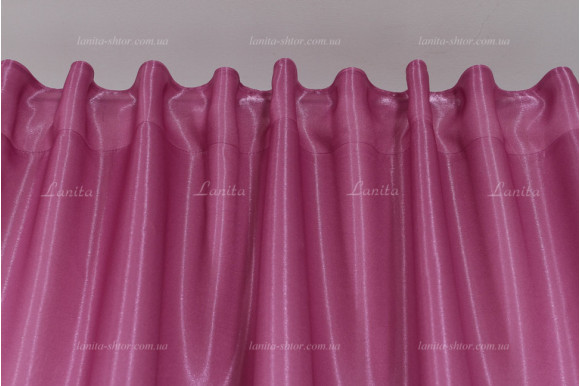 Готові штори монорей GS-02107 фуксія 2,60м/2*1,45м