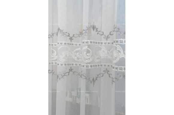 Тюль мікросітка льон Ajoure TSL-8080