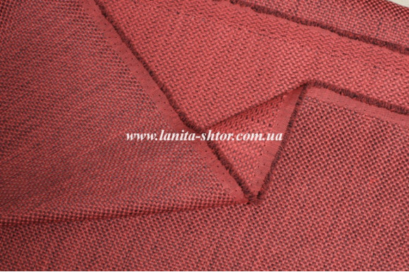 Штора Лен темно-красная Mussa BS3112 Штора Лен темно-красная Mussa BS3112