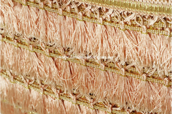 Бахрома для штор BL персиково-золотая