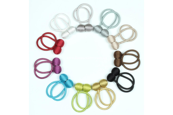 Магнит для штор Сфера 6286 серо-голубой