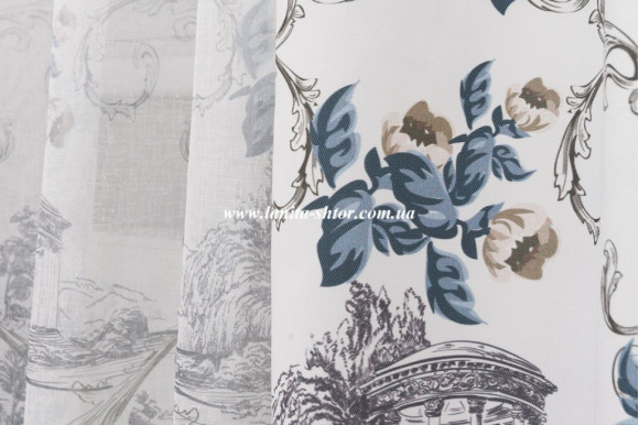 Готовые шторы микровелюр Venza GP-6081 2,51м/2*2м