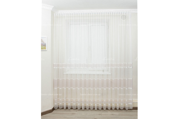 Тюль фатин в смужку Mugler TFP-1919