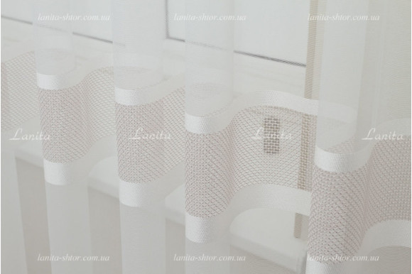 Тюль фатин в смужку Mugler TFP-1919