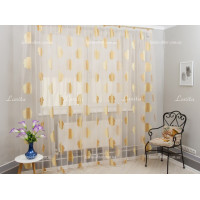 Тюль органза Mexx золото-карамель 2,51м/6,0м