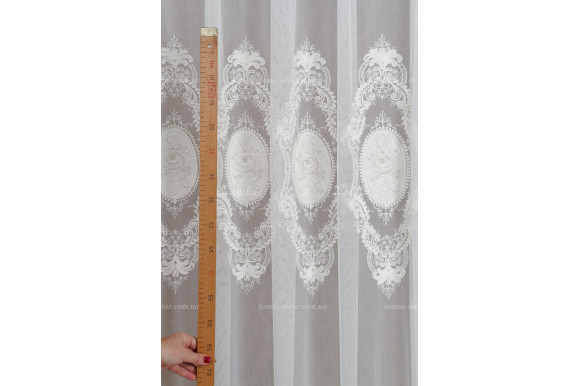 Тюль грек фатин із стразами Agila TFV-8182