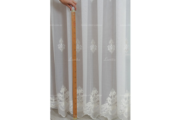 Тюль грек фатин із стразами Agila TFV-8182