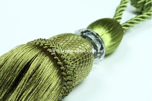 Кисти для штор KCS зеленые