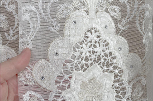 Тюль грек фатин со стразами Agila TFV-8183 Тюль грек фатин со стразами Agila TFV-8183