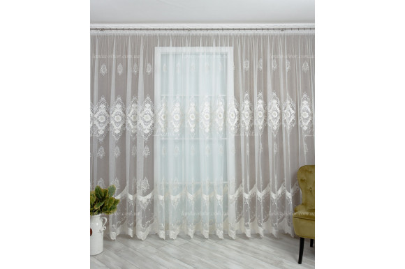 Тюль грек фатин со стразами Agila TFV-8183 Тюль грек фатин со стразами Agila TFV-8183