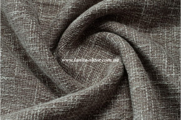 Штора лен-мешковина серая Nature QS-87-21