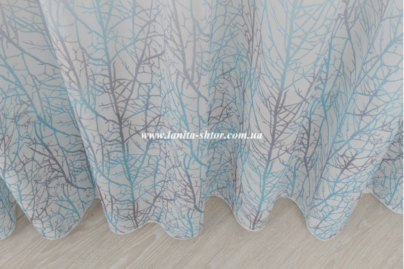 Готовий тюль креп-шифон Venza GP-6078 2,51м/5,0м