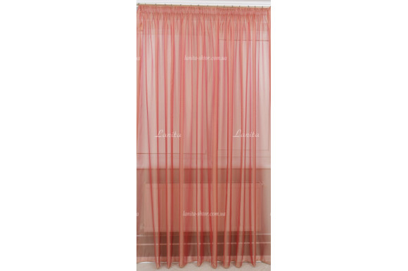 Тюль органза хамелеон Mexx персикова 2,51м/3,45м