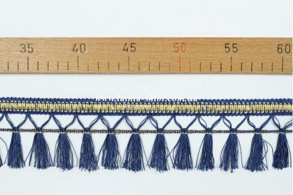 Бахрома для штор BL темно-синя