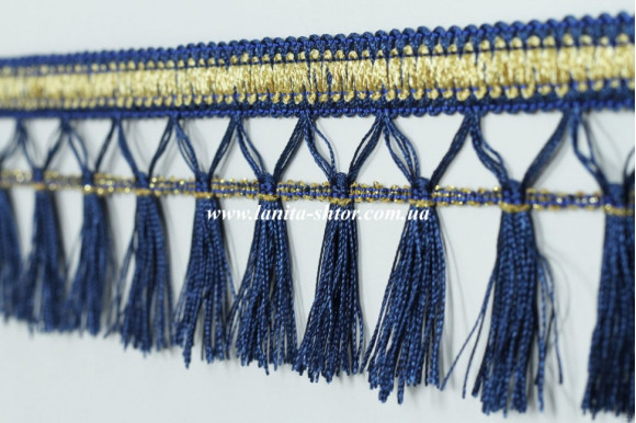 Бахрома для штор BL темно-синя