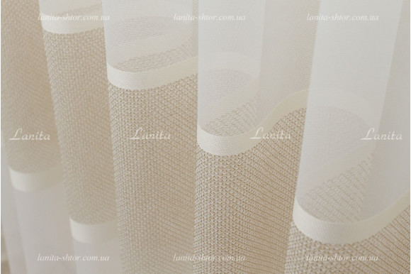 Тюль фатин в смужку Mugler TFP-1921