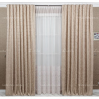 Готові штори мікровелюр Verino 7417 беж 3,08м/2*2,0м