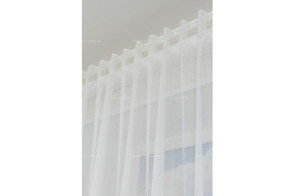 Готовый тюль микросетка лен Ajoure GT-8085 2,50м/3,80м